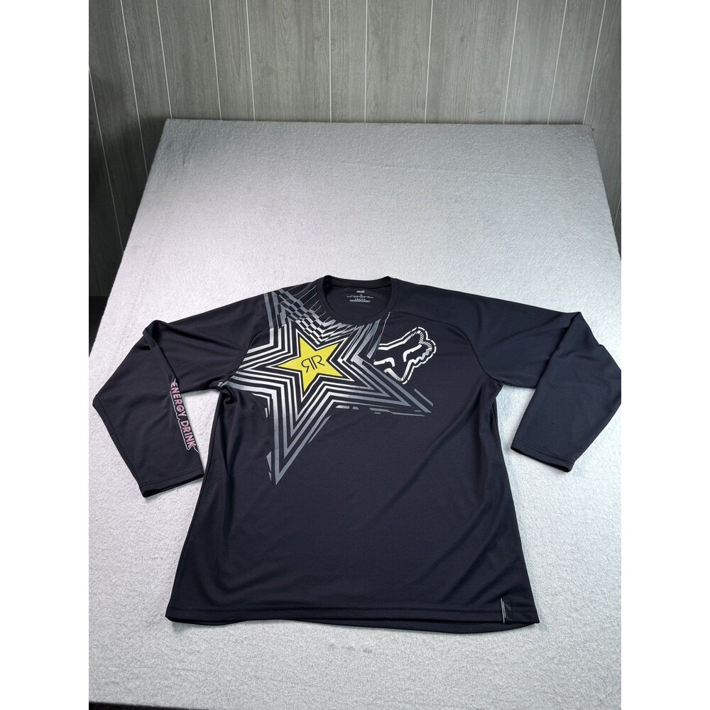 FOX Racing Rockstar Energy Drink Long Sleeve Shirt Men's XXL Motocross Jersey